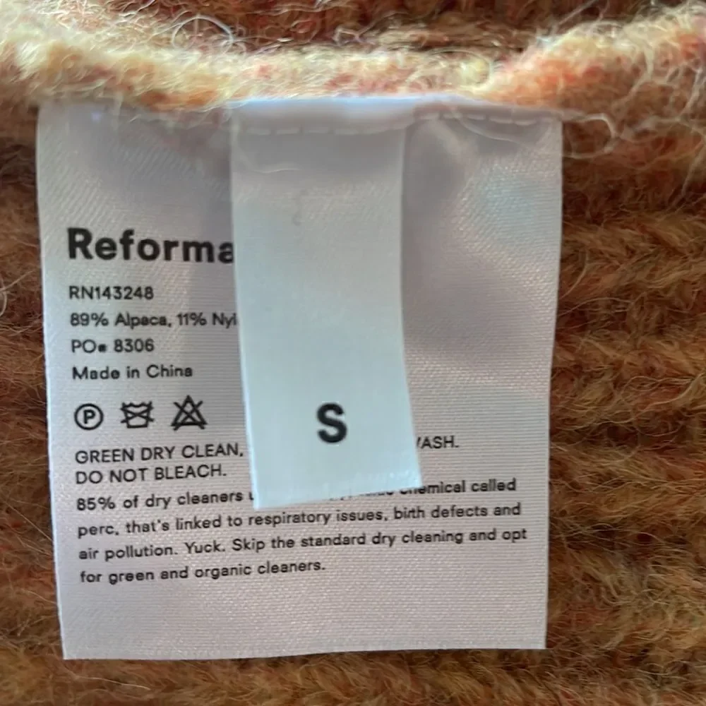Reformation alpaca sweater
